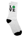 Irish Love: Exquisite Distressed Adult Crew Socks by TooLoud-Socks-TooLoud-White-Ladies-4-6-Davson Sales