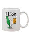 Irish Rooster Silhouette Printed 11 oz Coffee Mug - Expertly Crafted for Discerning Drinkware Enthusiasts-11 OZ Coffee Mug-TooLoud-White-Davson Sales