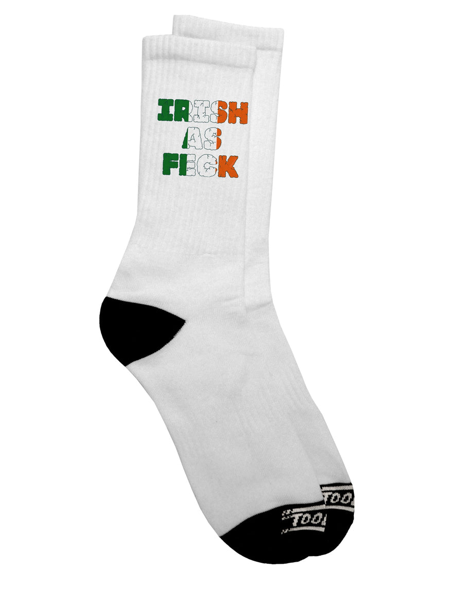 Irish-themed Humorous Adult Crew Socks - Presented by TooLoud-Socks-TooLoud-White-Ladies-4-6-Davson Sales