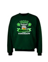 Irish Today Hungover Tomorrow Adult Dark Sweatshirt-Sweatshirts-TooLoud-Deep-Forest-Green-Small-Davson Sales