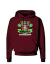 Irish Today Hungover Tomorrow Dark Hoodie Sweatshirt-Hoodie-TooLoud-Maroon-Small-Davson Sales