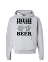 Irish You Were Beer Hoodie Sweatshirt by TooLoud-Hoodie-TooLoud-AshGray-Small-Davson Sales