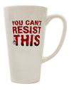 Irresistible 16 Ounce Conical Latte Coffee Mug - Expertly Crafted Drinkware-Conical Latte Mug-TooLoud-White-Davson Sales