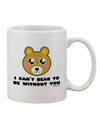 Irresistible Charm for Coffee Lovers - Captivating Bear Printed 11 oz Coffee Mug by TooLoud-11 OZ Coffee Mug-TooLoud-White-Davson Sales