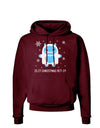 Is It Christmas Yet - Yeti Abominable Snowman Dark Hoodie Sweatshirt-Hoodie-TooLoud-Maroon-Small-Davson Sales