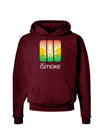 iSmoke Logo - Marijuana Leaf Dark Hoodie Sweatshirt-Hoodie-TooLoud-Maroon-Small-Davson Sales