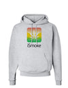 iSmoke Logo - Marijuana Leaf Hoodie Sweatshirt-Hoodie-TooLoud-AshGray-Small-Davson Sales