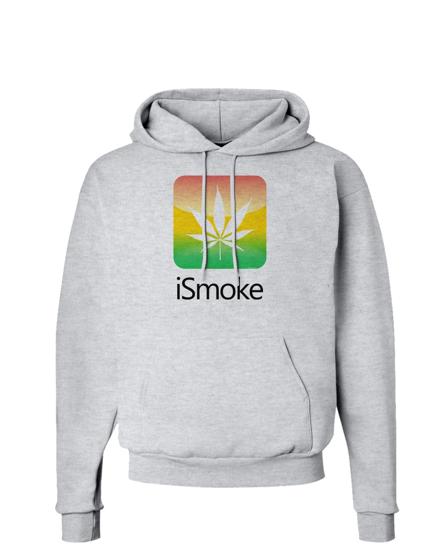 iSmoke Logo - Marijuana Leaf Hoodie Sweatshirt-Hoodie-TooLoud-White-Small-Davson Sales