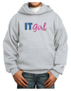 IT Girl Youth Hoodie Pullover Sweatshirt-Youth Hoodie-TooLoud-Ash-XS-Davson Sales