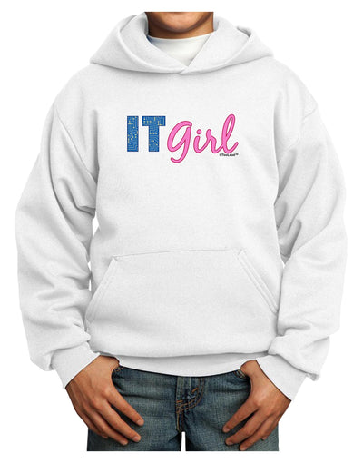 IT Girl Youth Hoodie Pullover Sweatshirt-Youth Hoodie-TooLoud-White-XS-Davson Sales