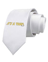 It is a Trap Printed White Necktie