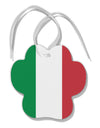 Italian Flag All Over Paw Print Shaped Ornament All Over Print-Ornament-TooLoud-White-Davson Sales