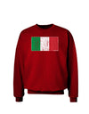 Italian Flag - Distressed Adult Dark Sweatshirt by TooLoud-Sweatshirts-TooLoud-Deep-Red-Small-Davson Sales