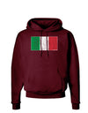 Italian Flag - Distressed Dark Hoodie Sweatshirt by TooLoud-Hoodie-TooLoud-Maroon-Small-Davson Sales