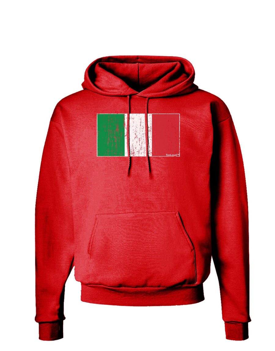 Italian Flag - Distressed Dark Hoodie Sweatshirt by TooLoud-Hoodie-TooLoud-Black-Small-Davson Sales