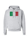 Italian Flag - Distressed Hoodie Sweatshirt by TooLoud-Hoodie-TooLoud-AshGray-Small-Davson Sales