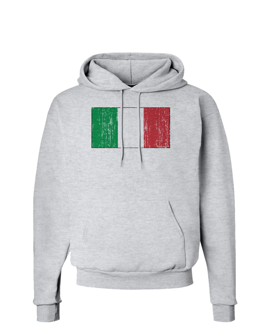 Italian Flag - Distressed Hoodie Sweatshirt by TooLoud-Hoodie-TooLoud-White-Small-Davson Sales