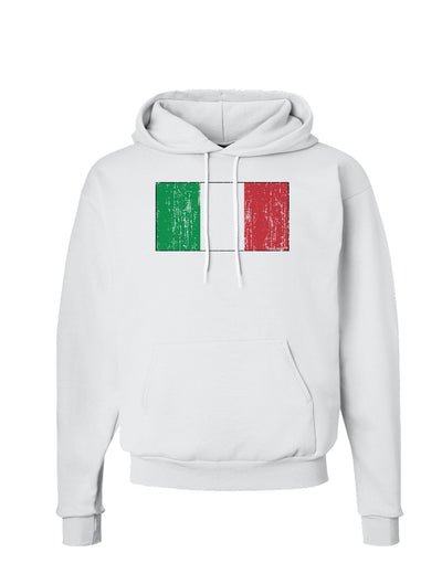 Italian Flag - Distressed Hoodie Sweatshirt by TooLoud-Hoodie-TooLoud-White-Small-Davson Sales