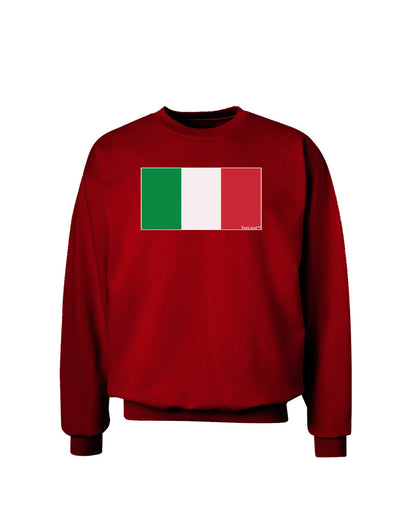 Italian Flag - Italy Adult Dark Sweatshirt by TooLoud-Sweatshirts-TooLoud-Deep-Red-Small-Davson Sales