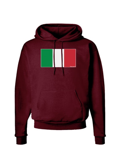 Italian Flag - Italy Dark Hoodie Sweatshirt by TooLoud-Hoodie-TooLoud-Maroon-Small-Davson Sales