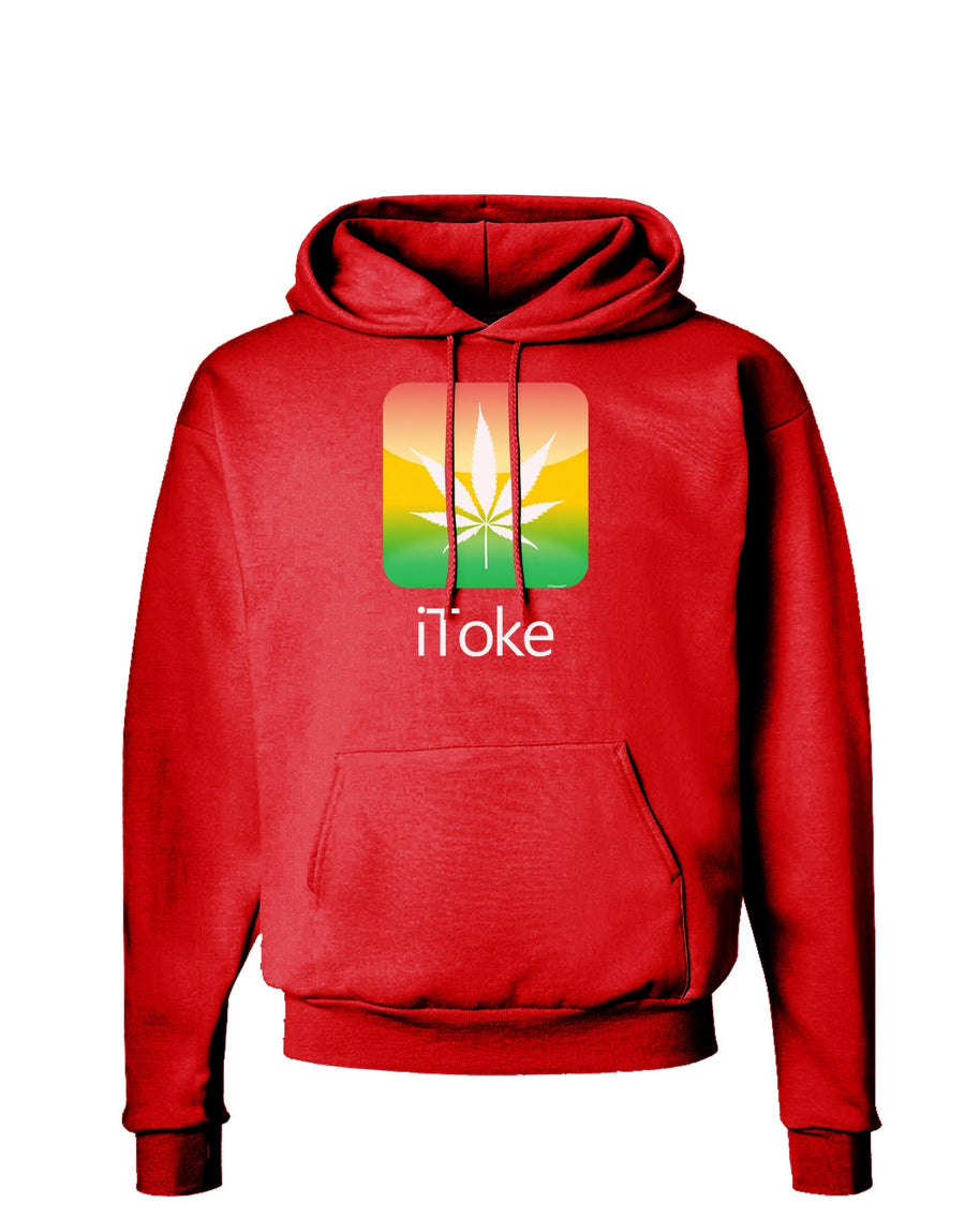 iToke Logo - Marijuana Leaf Dark Hoodie Sweatshirt-Hoodie-TooLoud-Black-Small-Davson Sales