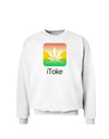 iToke Logo - Marijuana Leaf Sweatshirt-Sweatshirts-TooLoud-White-Small-Davson Sales