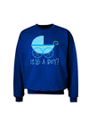 It's a Boy - Baby Boy Carriage Adult Dark Sweatshirt-Sweatshirts-TooLoud-Deep-Royal-Blue-Small-Davson Sales