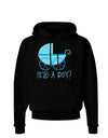 It's a Boy - Baby Boy Carriage Dark Hoodie Sweatshirt-Hoodie-TooLoud-Black-Small-Davson Sales