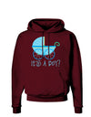 It's a Boy - Baby Boy Carriage Dark Hoodie Sweatshirt-Hoodie-TooLoud-Maroon-Small-Davson Sales