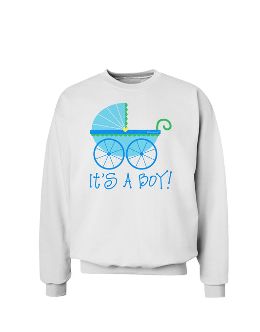 It's a Boy - Baby Boy Carriage Sweatshirt-Sweatshirts-TooLoud-White-Small-Davson Sales