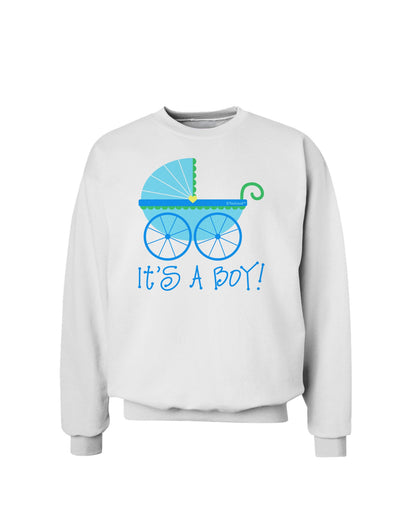 It's a Boy - Baby Boy Carriage Sweatshirt-Sweatshirts-TooLoud-White-Small-Davson Sales