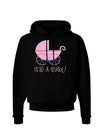 It's a Girl - Baby Carriage Dark Hoodie Sweatshirt-Hoodie-TooLoud-Black-Small-Davson Sales