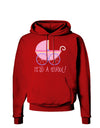 It's a Girl - Baby Carriage Dark Hoodie Sweatshirt-Hoodie-TooLoud-Red-Small-Davson Sales