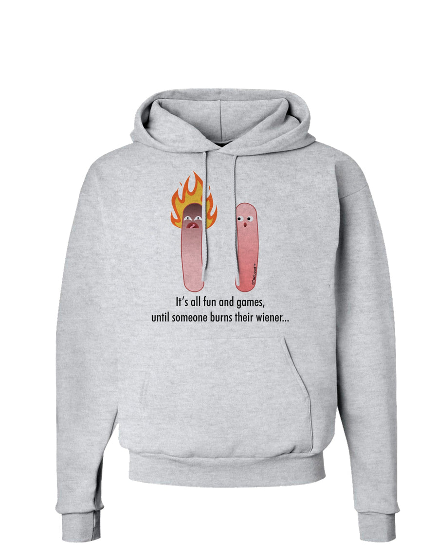 It's All Fun and Games - Wiener Hoodie Sweatshirt by TooLoud-Hoodie-TooLoud-White-Small-Davson Sales