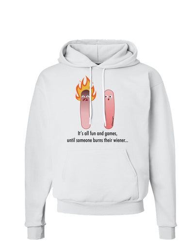 It's All Fun and Games - Wiener Hoodie Sweatshirt by TooLoud-Hoodie-TooLoud-White-Small-Davson Sales