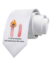 It's All Fun and Games - Wiener Printed White Necktie by TooLoud