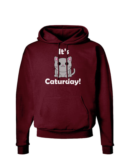 It's Caturday Cute Cat Design Dark Hoodie Sweatshirt by TooLoud-Hoodie-TooLoud-Maroon-Small-Davson Sales