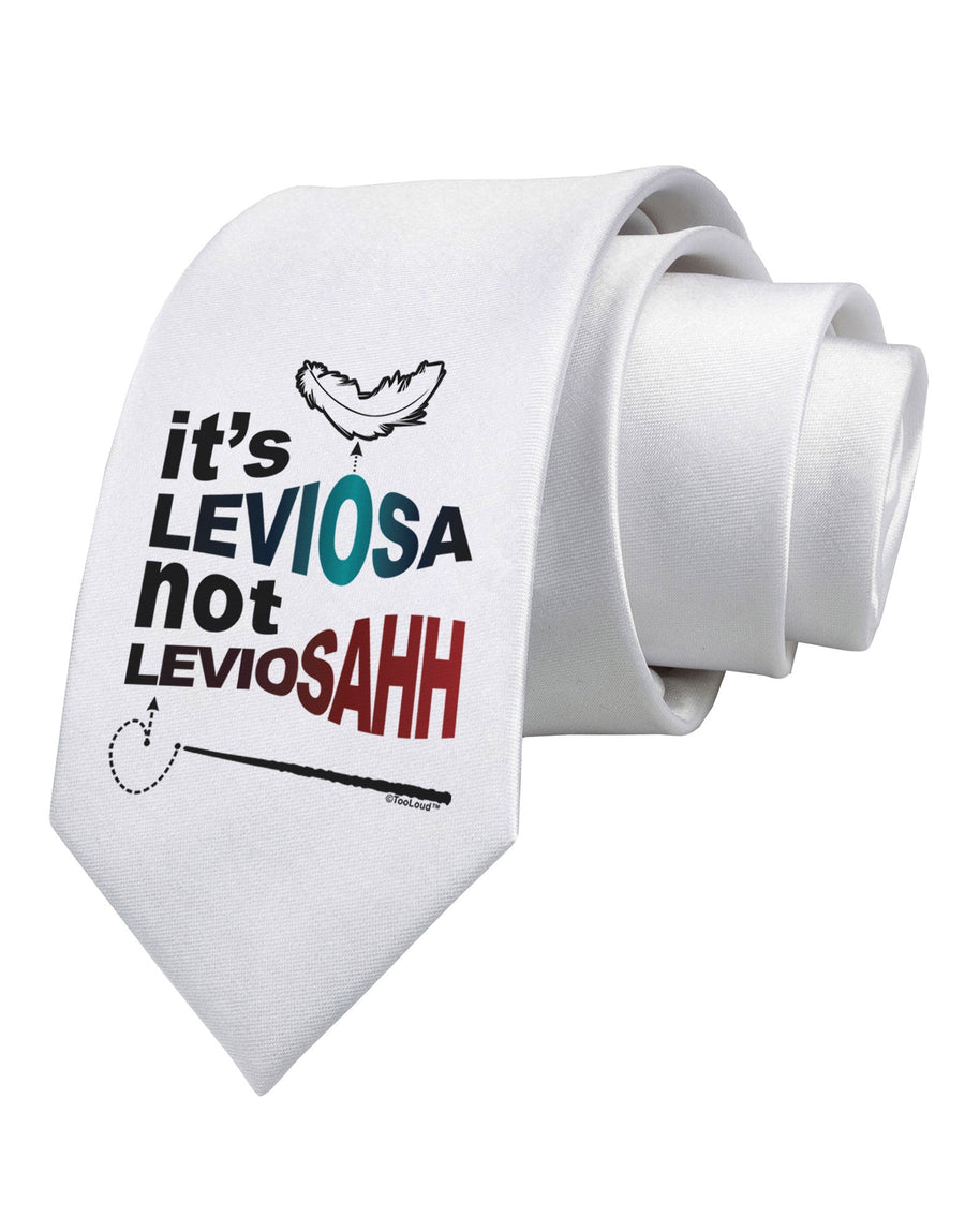 It's LeviOsa not LeviosAHH Printed White Necktie