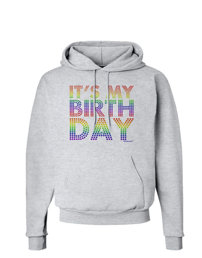 It's My Birthday - Candy Colored Dots Hoodie Sweatshirt by TooLoud-Hoodie-TooLoud-AshGray-Small-Davson Sales