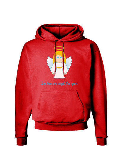 I've Been An Angel This Year Cute Christmas Angel Dark Hoodie Sweatshirt-Hoodie-TooLoud-Red-Small-Davson Sales