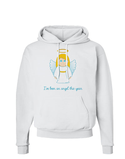 I've Been An Angel This Year Cute Christmas Angel Hoodie Sweatshirt-Hoodie-TooLoud-White-Small-Davson Sales