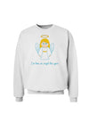 I've Been An Angel This Year Cute Christmas Angel Sweatshirt-Sweatshirts-TooLoud-White-Small-Davson Sales