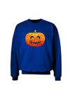 Jack-O-Lantern Watercolor Adult Dark Sweatshirt-Sweatshirts-TooLoud-Deep-Royal-Blue-Small-Davson Sales