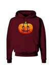 Jack-O-Lantern Watercolor Dark Hoodie Sweatshirt-Hoodie-TooLoud-Maroon-Small-Davson Sales