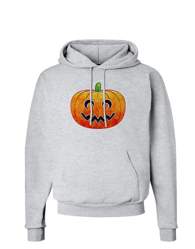 Jack-O-Lantern Watercolor Hoodie Sweatshirt-Hoodie-TooLoud-AshGray-Small-Davson Sales