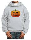 Jack-O-Lantern Watercolor Youth Hoodie Pullover Sweatshirt-Youth Hoodie-TooLoud-Ash-XS-Davson Sales