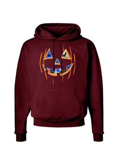 Jack O Lanterns Point of View Pumpkin Dark Hoodie Sweatshirt-Hoodie-TooLoud-Maroon-Small-Davson Sales