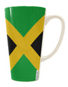 Jamaica Flag AOP 16 Ounce Conical Latte Coffee Mug - Expertly Crafted Drinkware TooLoud-Conical Latte Mug-TooLoud-White-Davson Sales