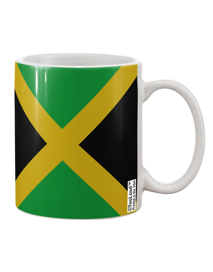 Jamaica Flag AOP Printed 11 oz Coffee Mug - Expertly Crafted Drinkware TooLoud-11 OZ Coffee Mug-TooLoud-White-Davson Sales