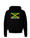 Jamaica Flag Dark Dark Hoodie Sweatshirt-Hoodie-TooLoud-Black-Small-Davson Sales